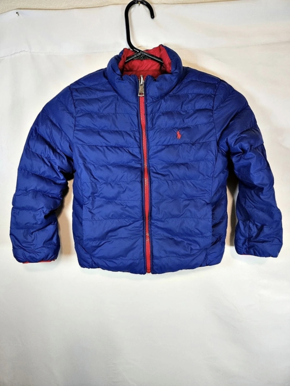 Polo Ralph Lauren Boys Reversible Puffer Jacket Blue & Red